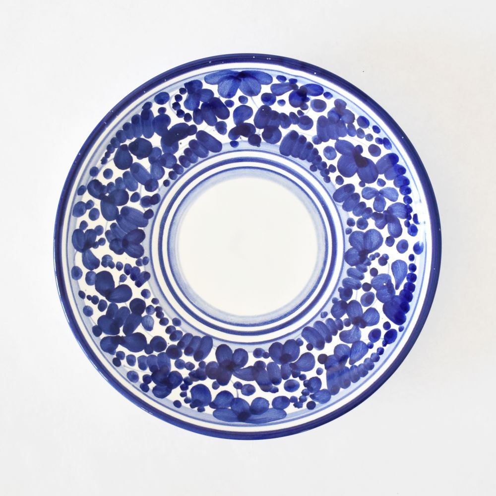 Tazza cappuccino con piattino Arabesco Blu Cobalto
