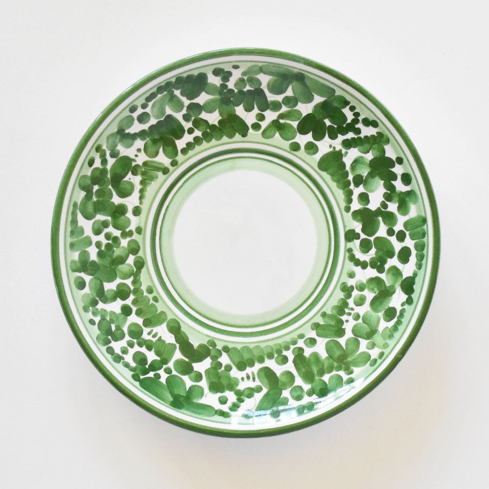 Tazza da cappuccino e piattino Arabesco Green