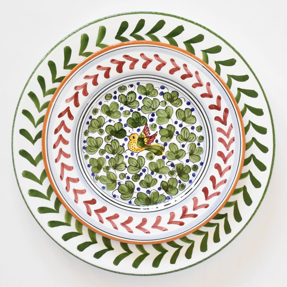 Semplice Frecce Piatto piano Verde