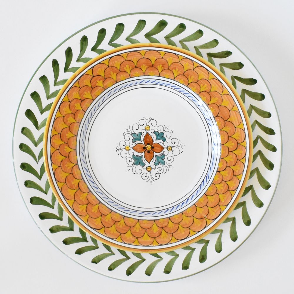 Piatto da insalata in terracotta Squame