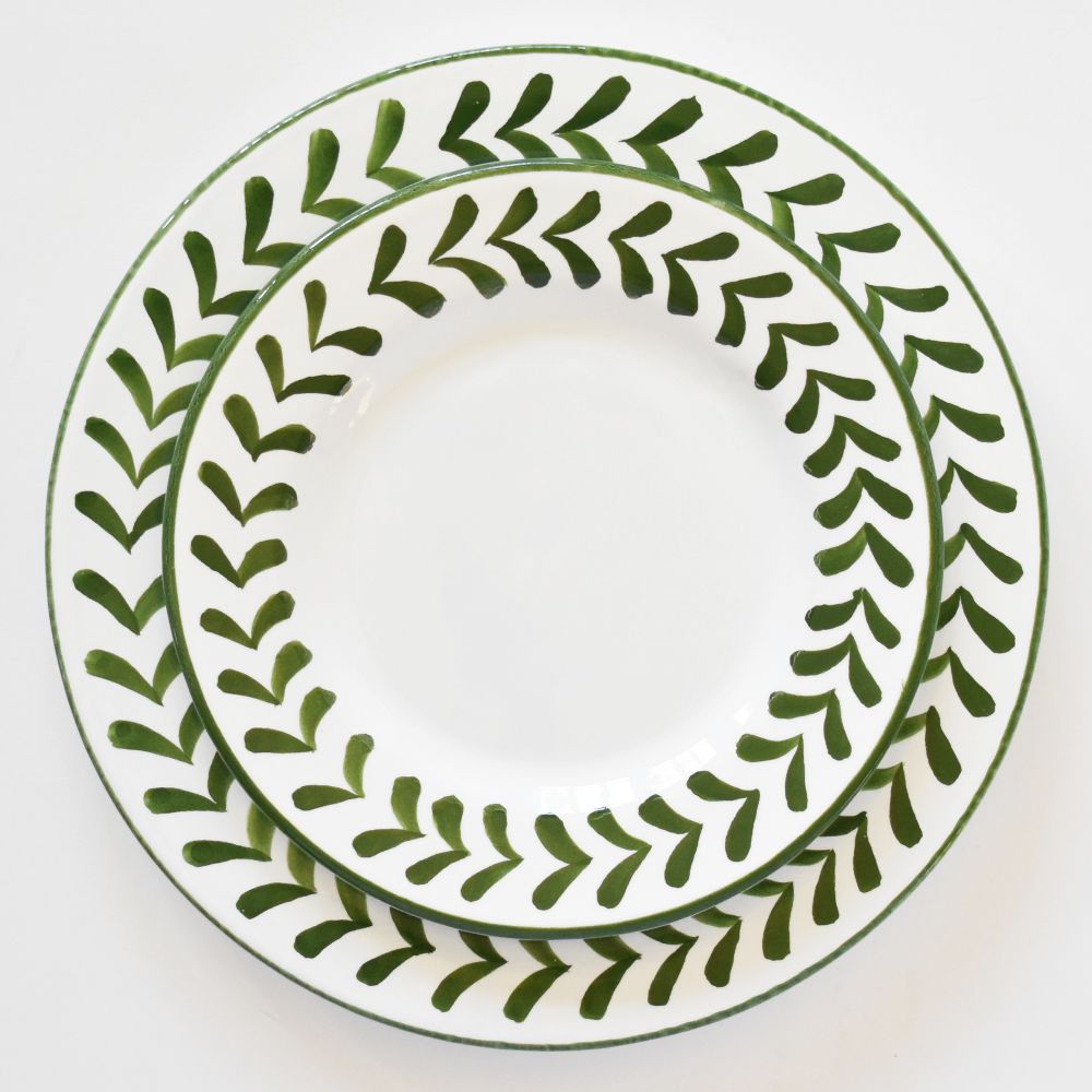 Semplice Frecce Piatto insalata verde