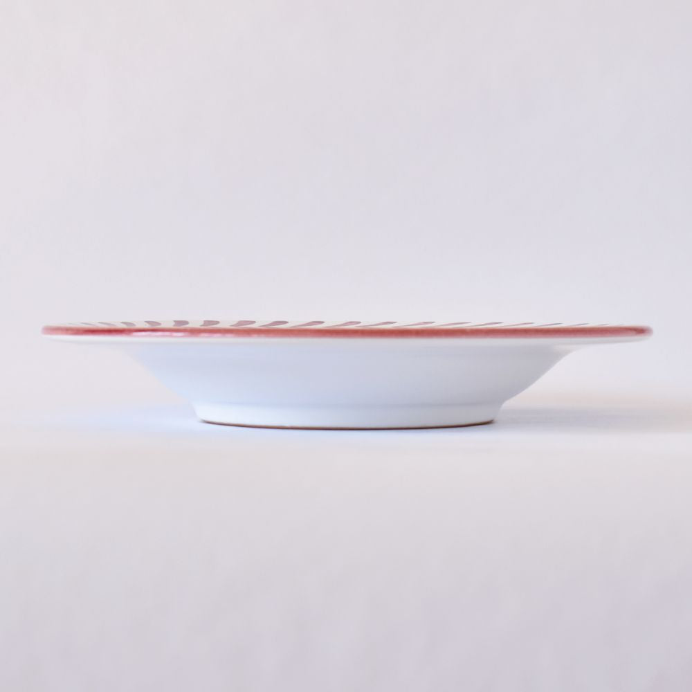 Zuppiera con bordo Semplice Frecce Rosso