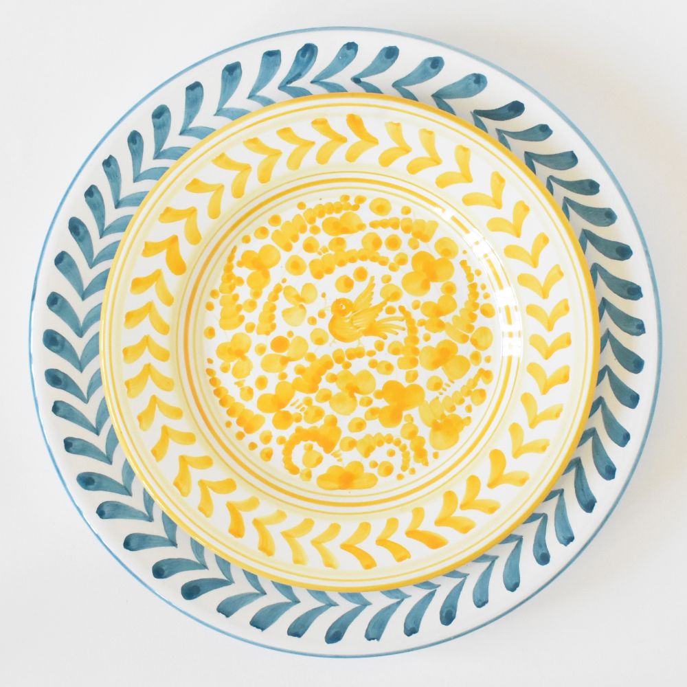 Piatto da insalata Arabesco Yellow