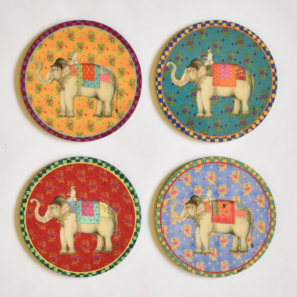 Sottobicchieri per bevande Lisa Corti Elephant - set da 4