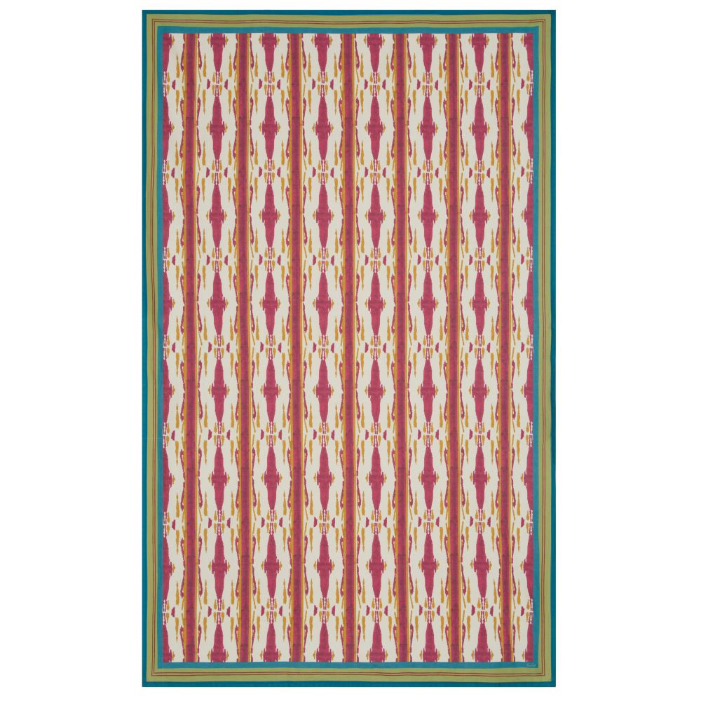 Tovaglia in cotone Lisa Corti Flame Aubergine Gold 180x270cm