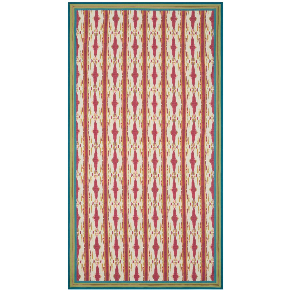 Lisa Corti Flame Aubergine Gold tovaglia da pranzo in cotone 180x350cm