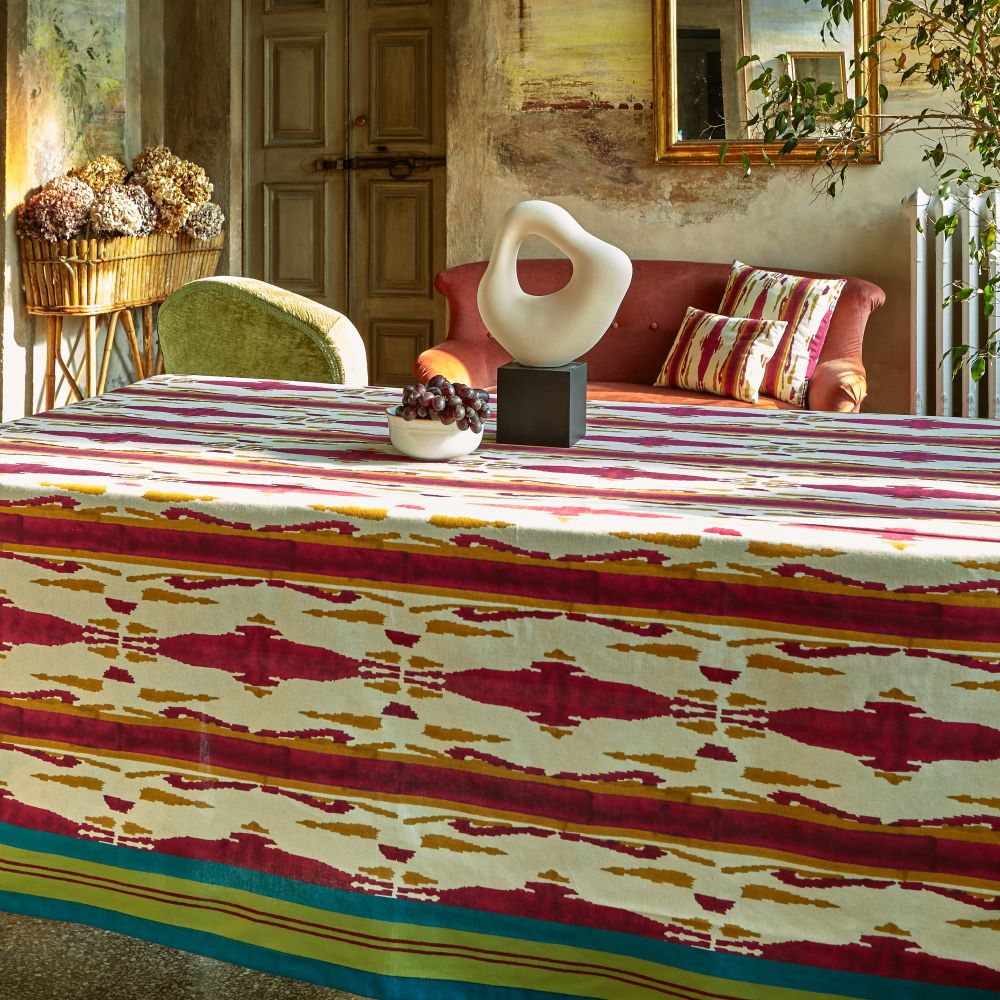 Cuscino decorativo Lisa Corti Flame Aubergine Gold 30x40cm