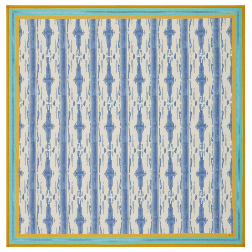 Lisa Corti Flame Blue Pervinch tovaglia quadrata 180x180cm