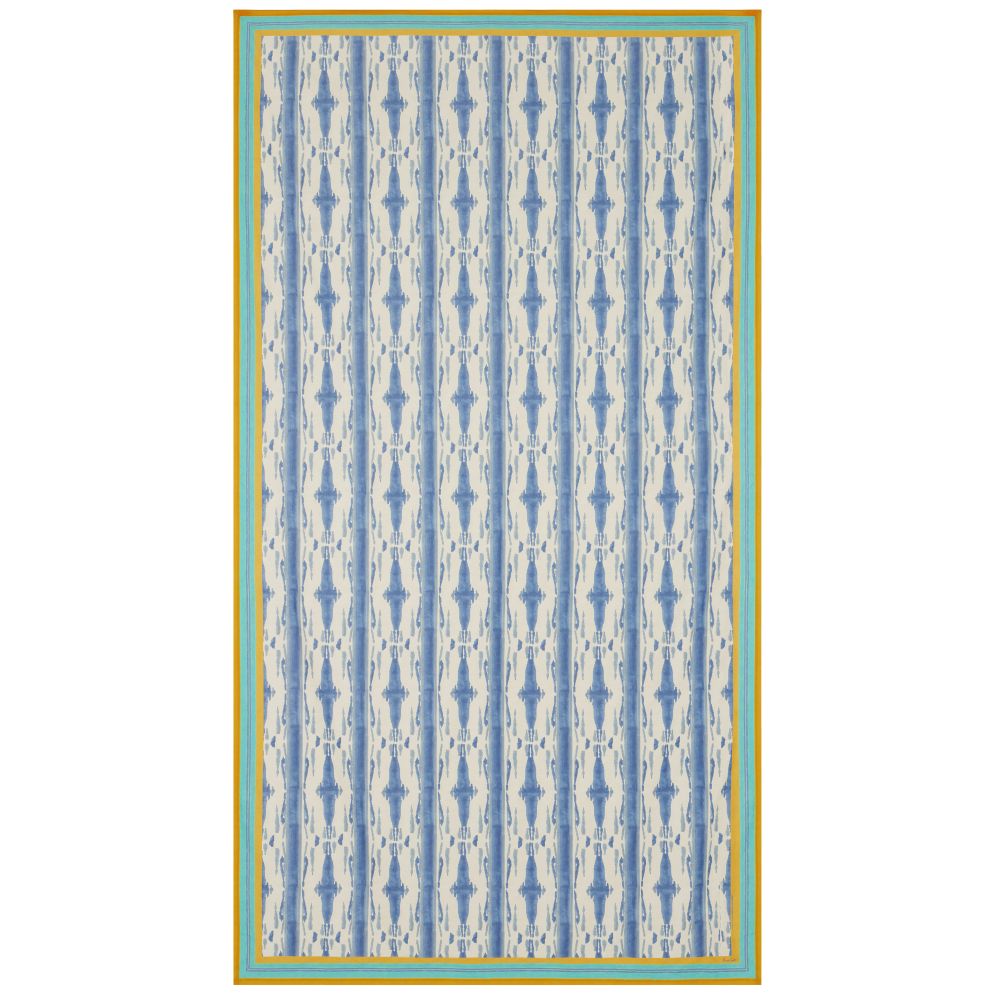 Lisa Corti Flame Blue Pervinch tovaglia da pranzo 180x350cm