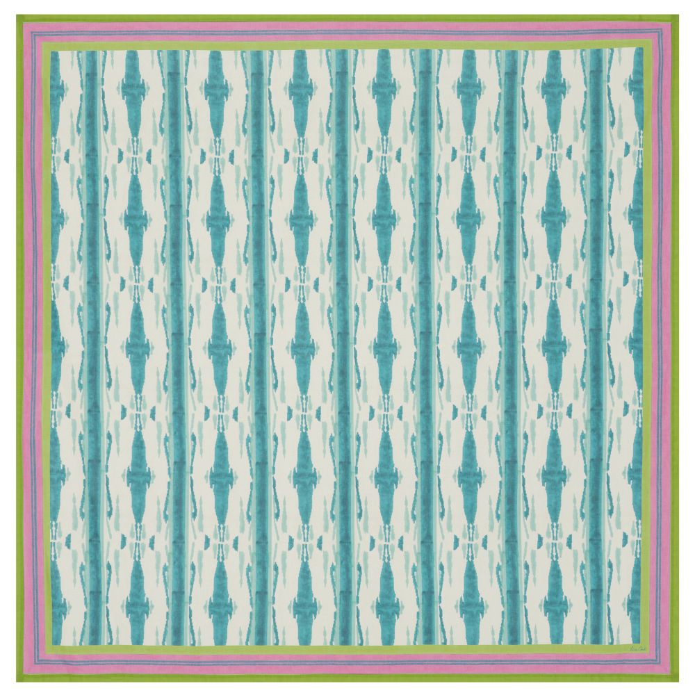 Lisa Corti Flame Peacock Veronese tovaglia quadrata 180x180cm