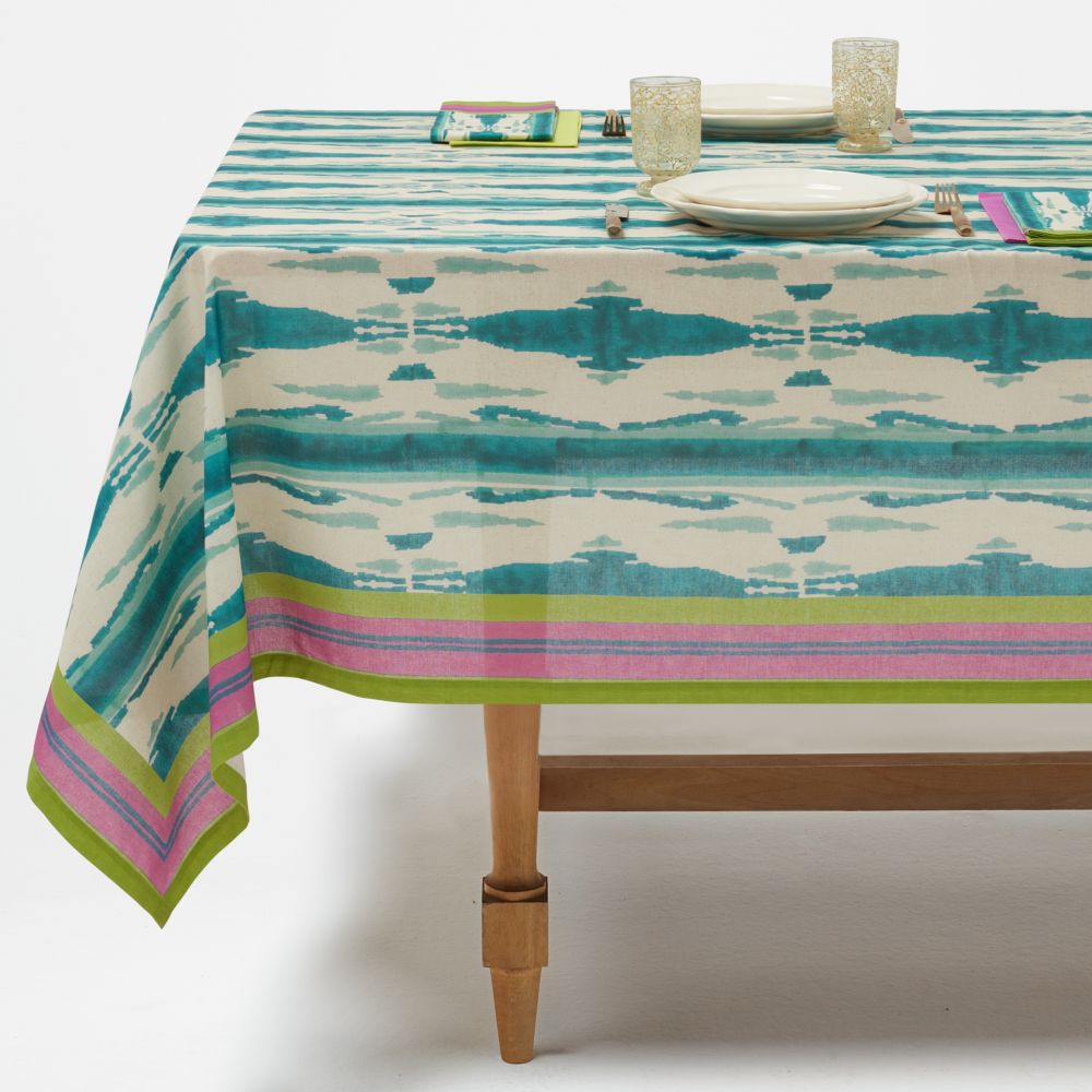 Lisa Corti Flame Peacock Veronese tovaglia quadrata 180x180cm