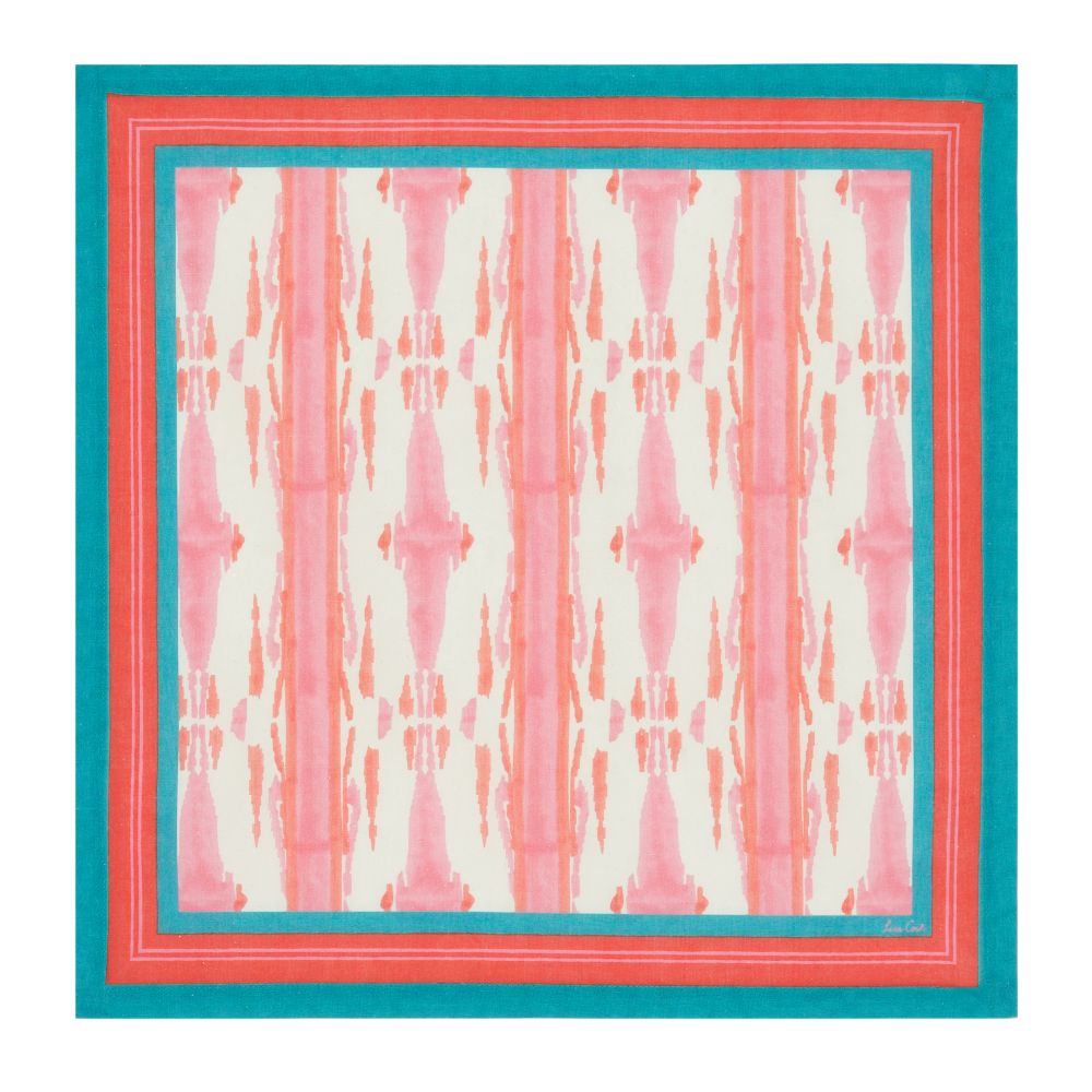 Tovaglioli in cotone stampato Lisa Corti Flame Pink Lacquered Red - set da 2