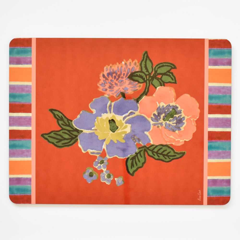 Tovaglietta Lisa Corti Dandelion Rust con retro in sughero - 30x40cm