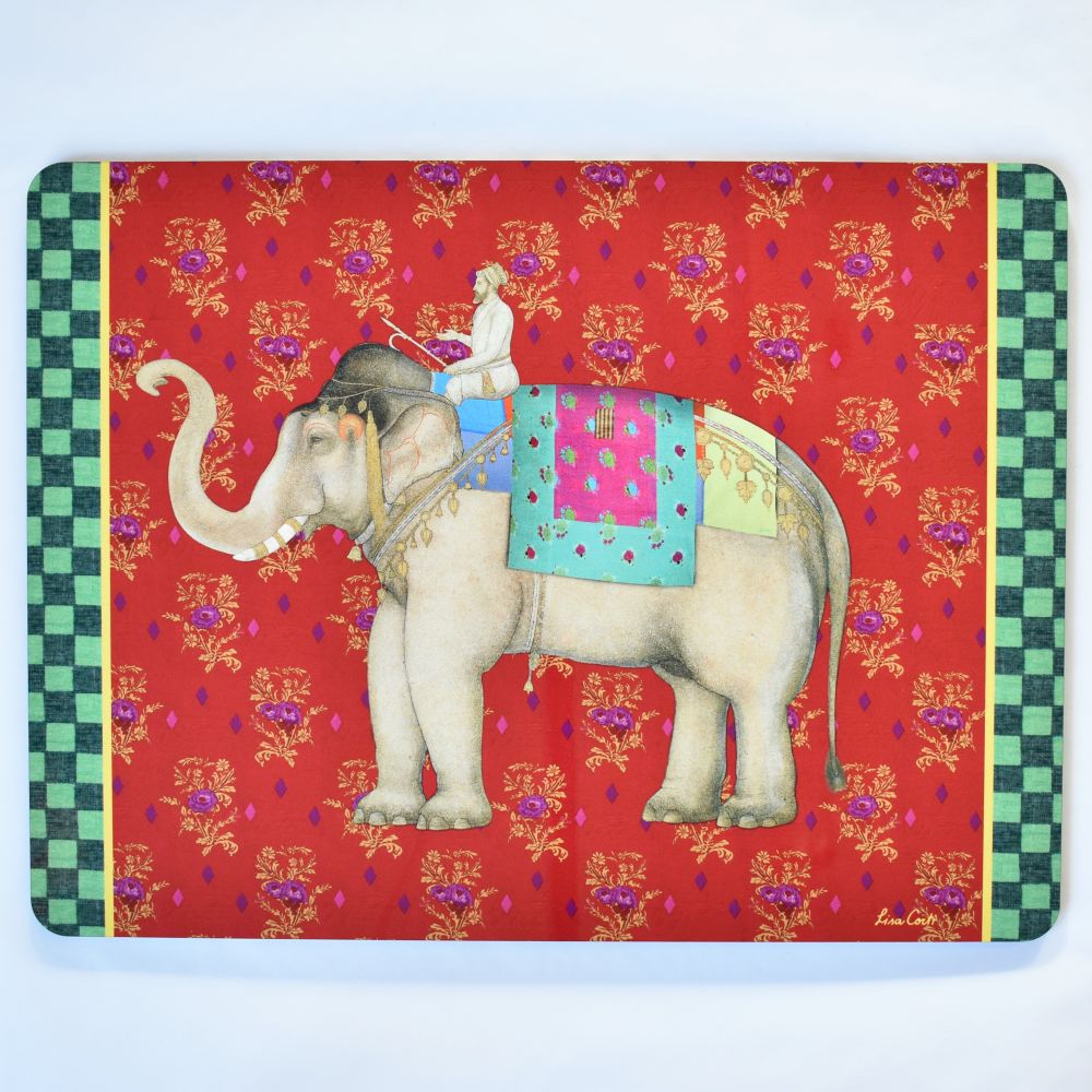 Tovaglietta Lisa Corti Elephant Rany con retro in sughero - 30x40cm