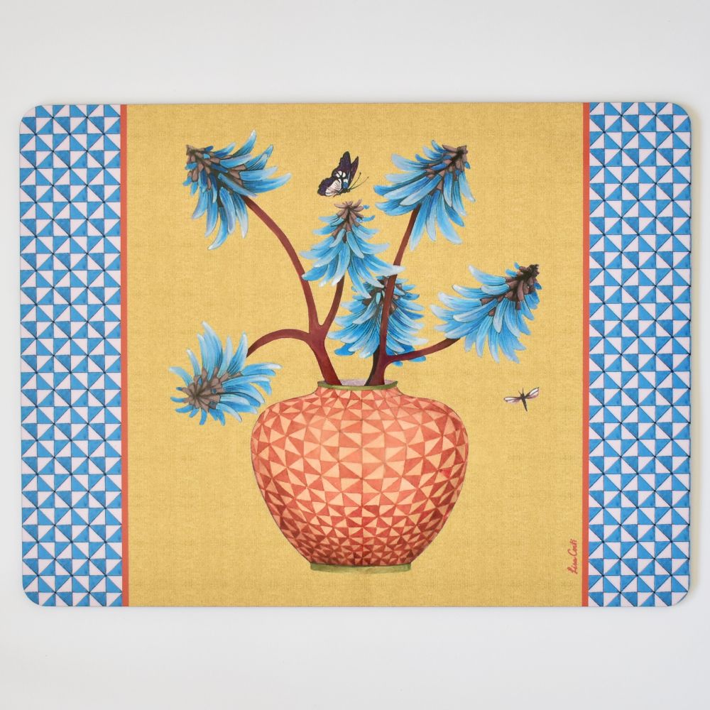 Tovaglietta americana con retro in sughero Lisa Corti Pottery Gold - 30x40cm