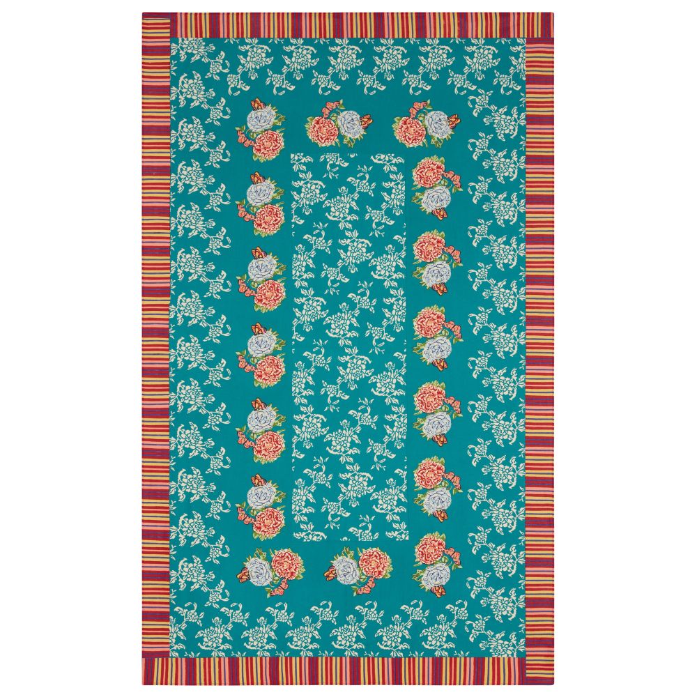 Tovaglia rettangolare Lisa Corti Kandem Queen Green 140x240cm
