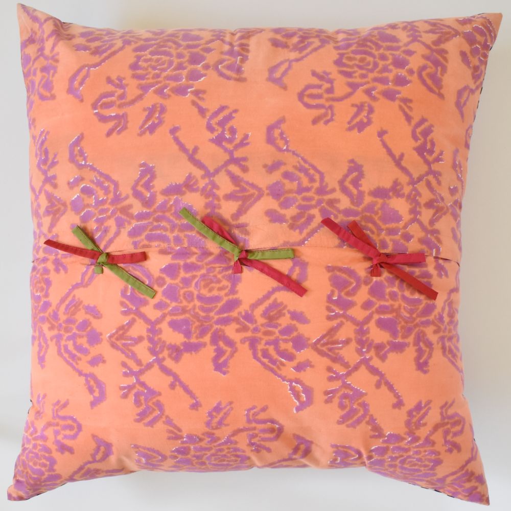 Lisa Corti Euro Pillow - Double Peonia Peach