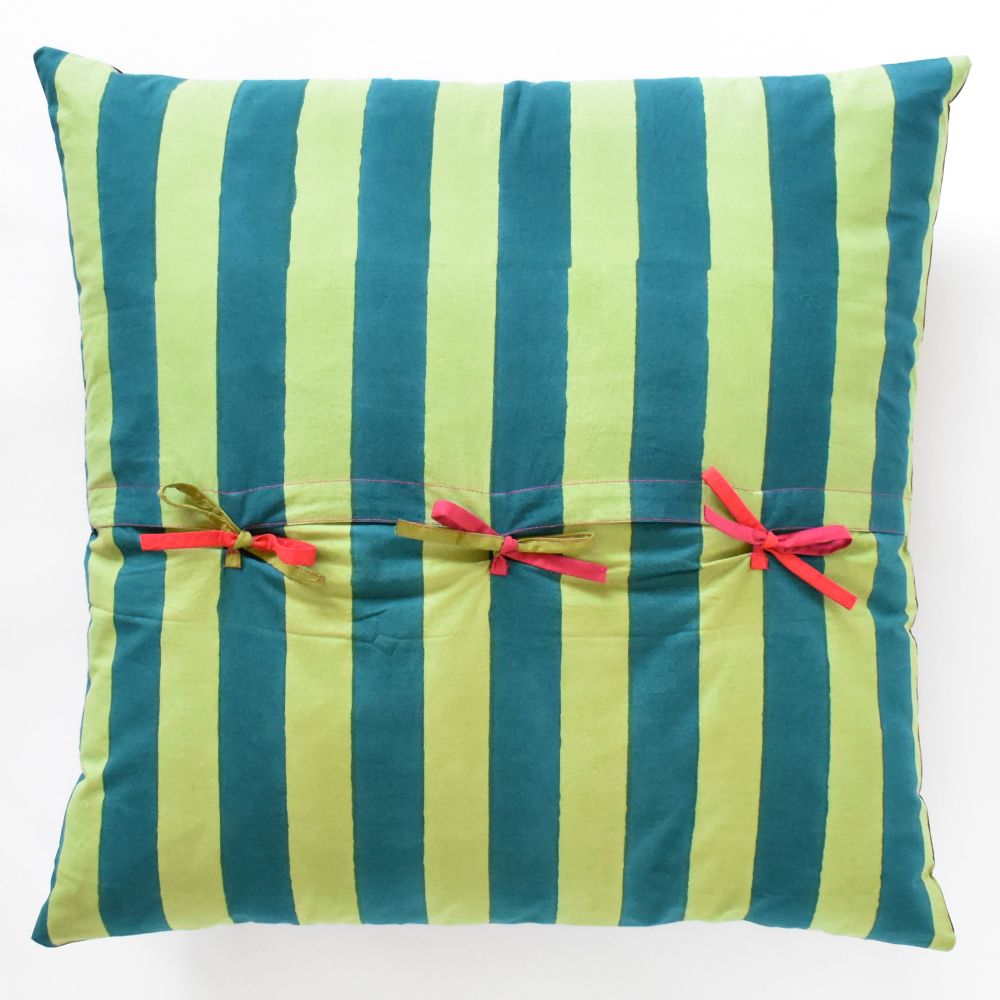 Cuscino Lisa Corti Nizam Stripes Ferozi Sugar Euro 60x60cm