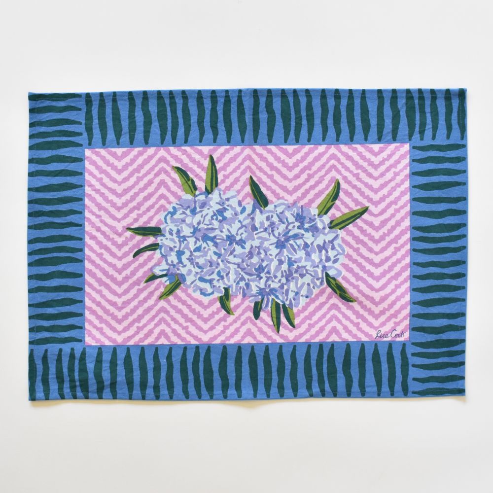 Tovagliette in tela di cotone Lisa Corti Oleander Lilac 35x48cm - set da 4