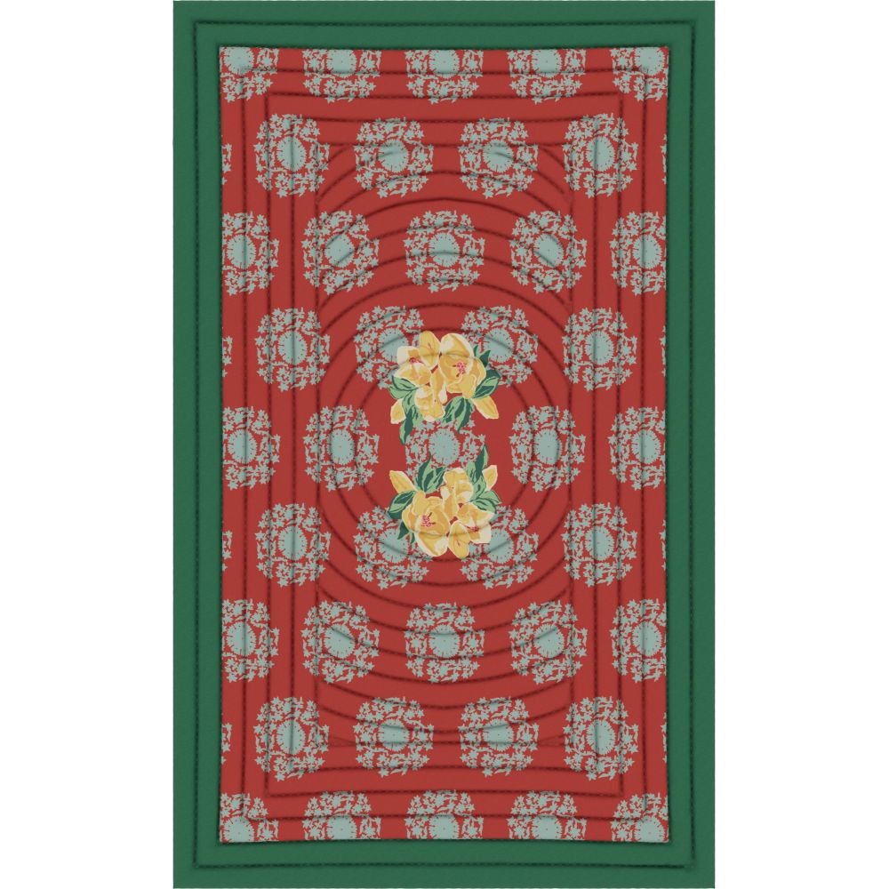Trapunta per bambini Lisa Corti Planet Blue Celadon, 110x180 cm