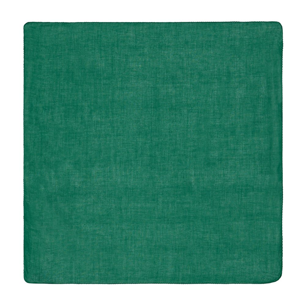 Lisa Corti, set di 6 tovaglioli in organza di cotone verde bottiglia