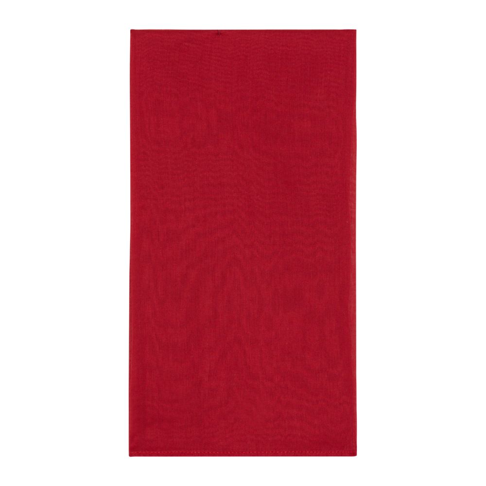 Lisa Corti Cherry Red tovaglioli in organza di cotone set da 6