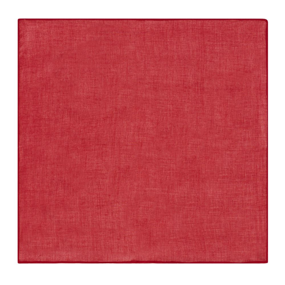 Lisa Corti Cherry Red tovaglioli in organza di cotone set da 6