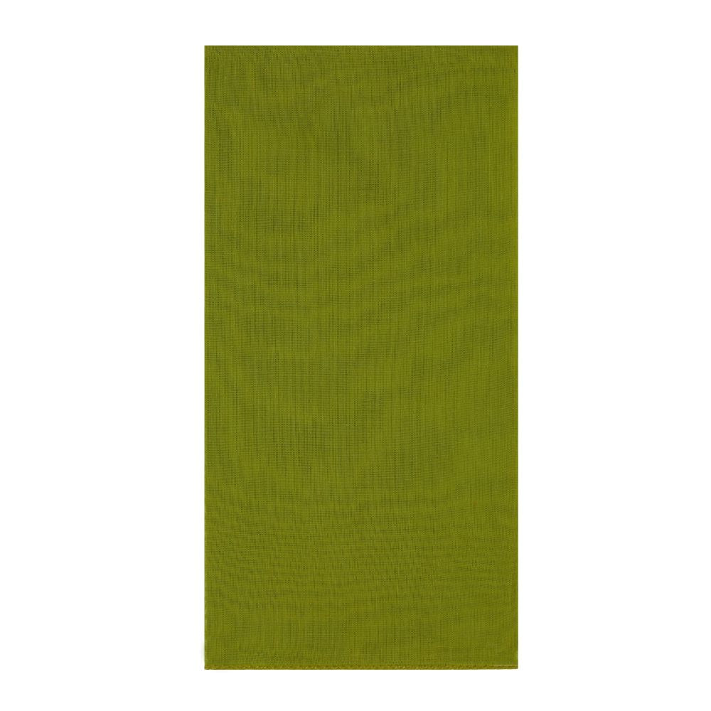 Lisa Corti Leaves Green tovaglioli in organza di cotone set da 6