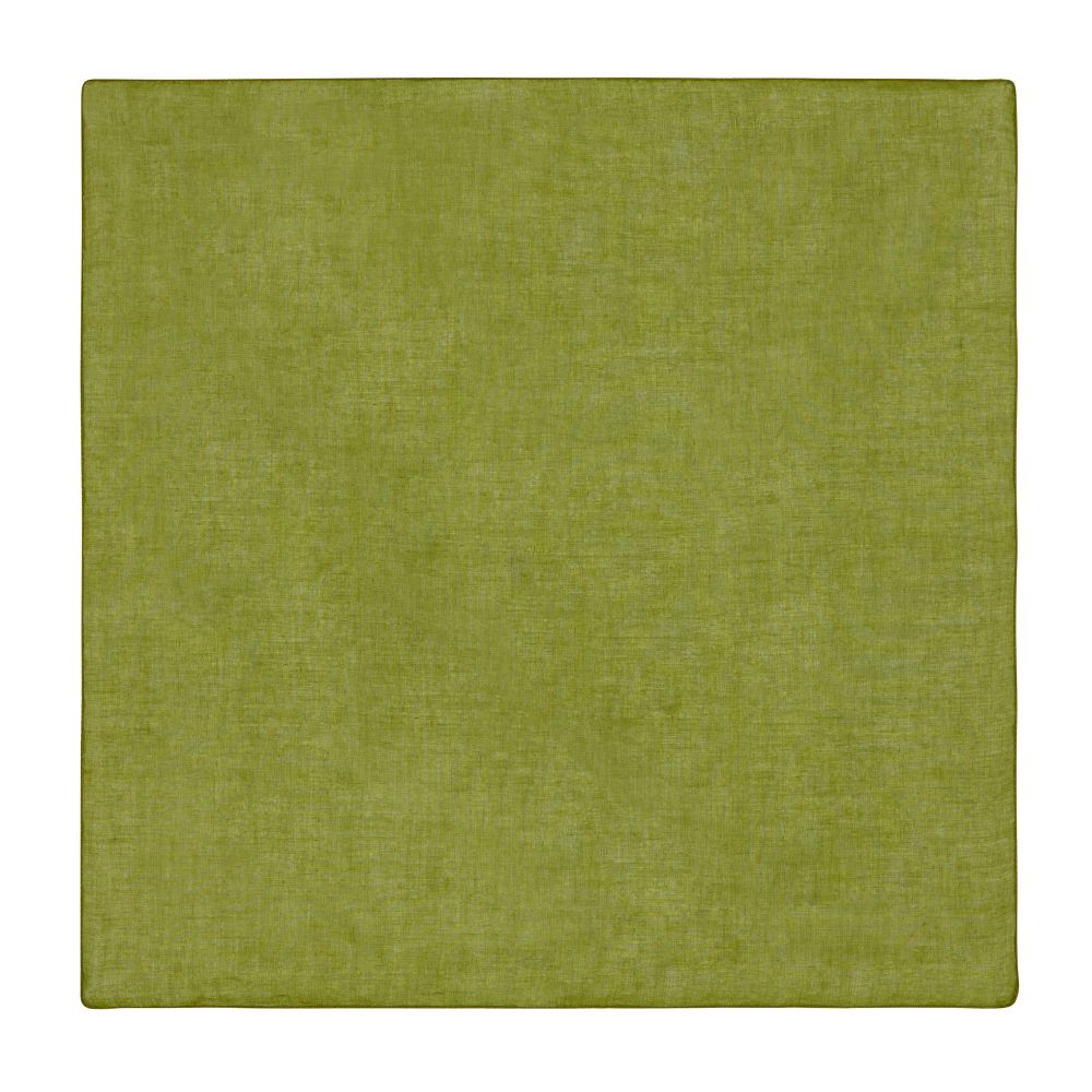 Lisa Corti Leaves Green tovaglioli in organza di cotone set da 6