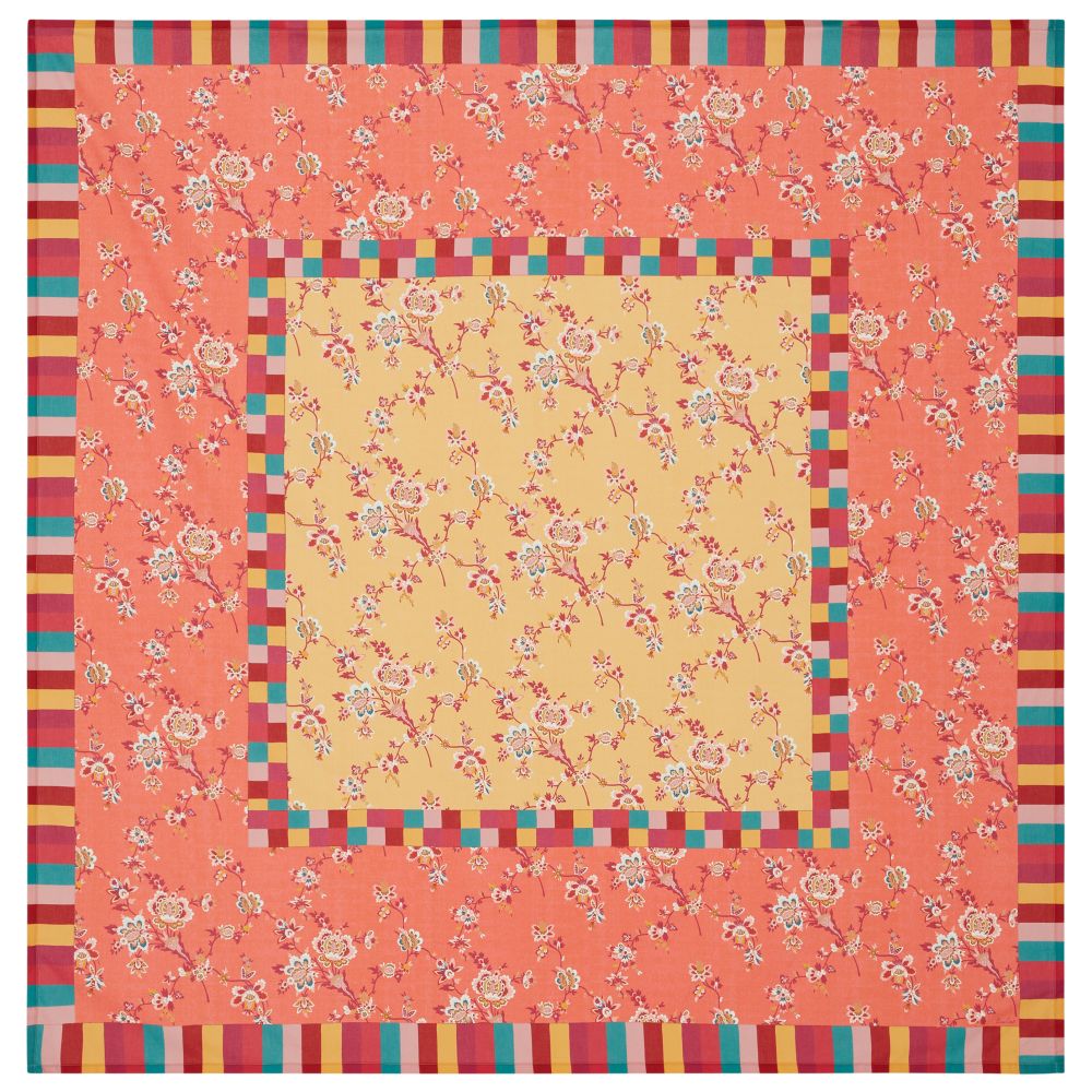 Tovaglia Lisa Corti Swiss Geranium Yellow quadrata 220x220cm