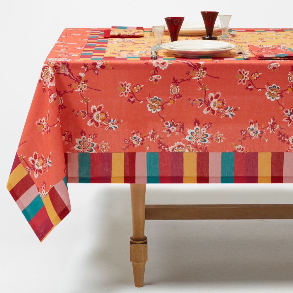 Tovaglia Lisa Corti Swiss Geranium Yellow quadrata 220x220cm