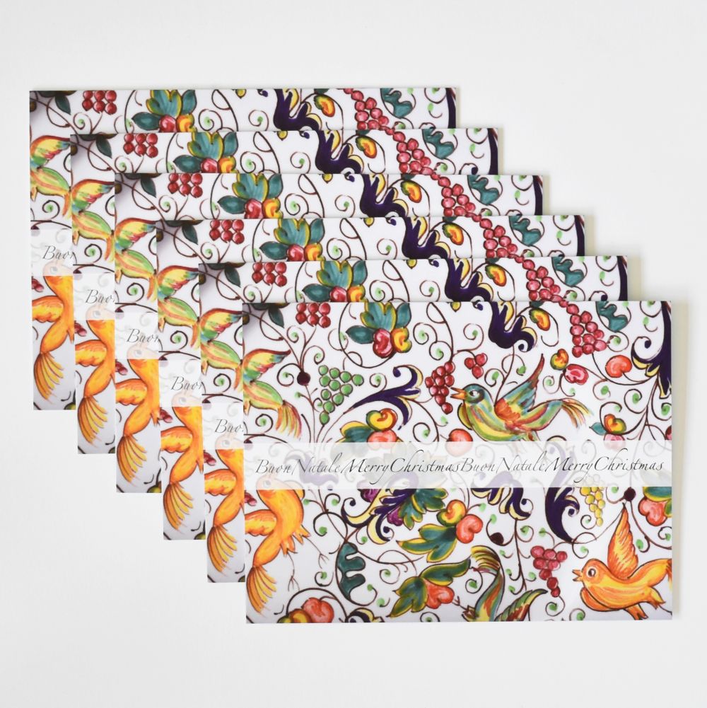 Bellezza Home Set di 6 biglietti di auguri natalizi