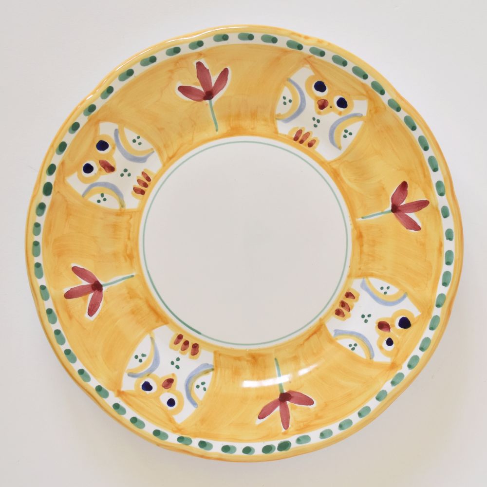 Piatto piano a forma di gufo - 10 1/4''