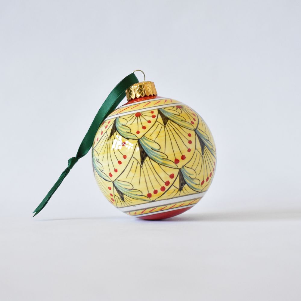 Pavone Giallo ornament