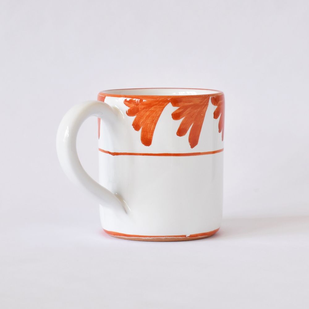 Tazza Semplice Piume Orange