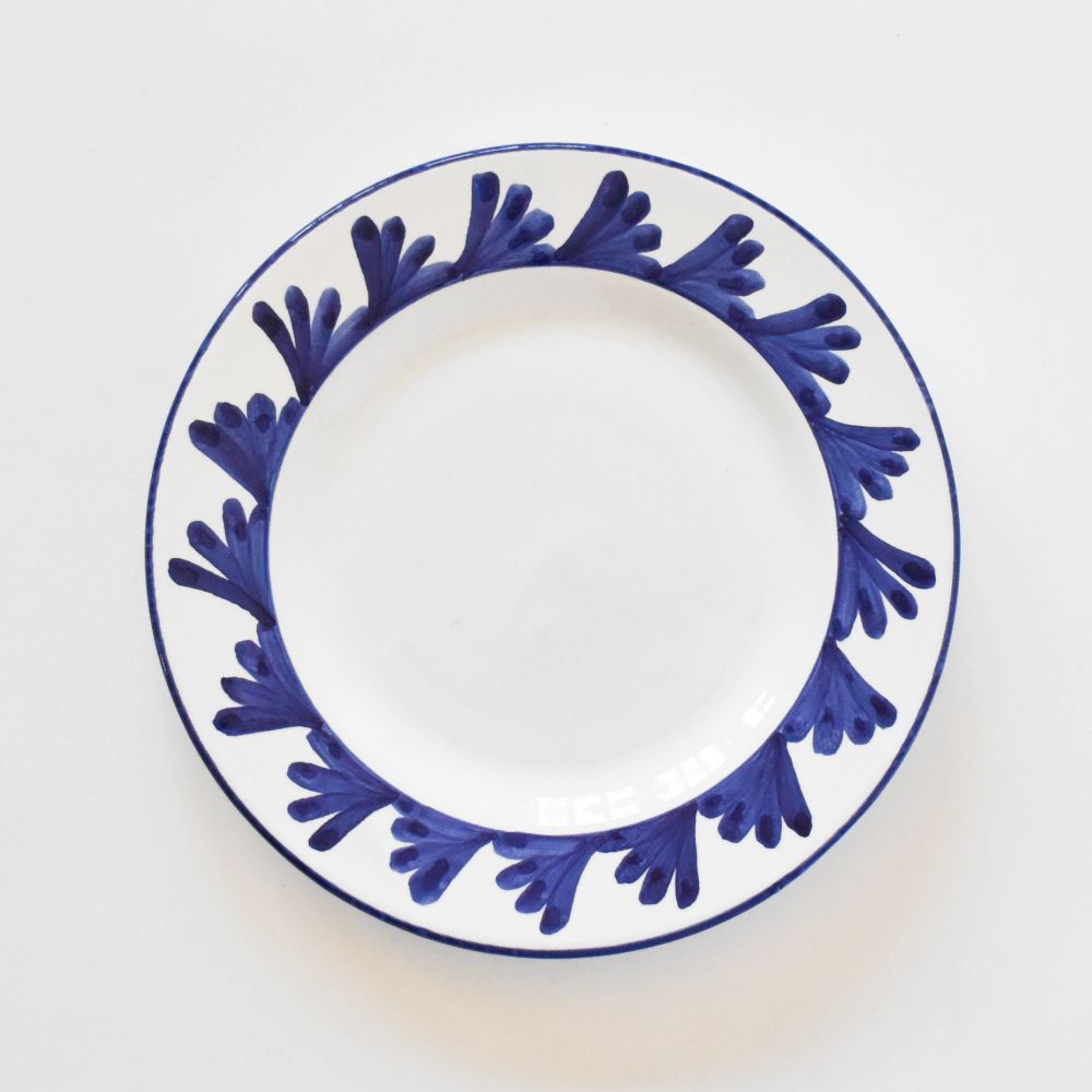 Piatto insalata Semplice Piume Blu