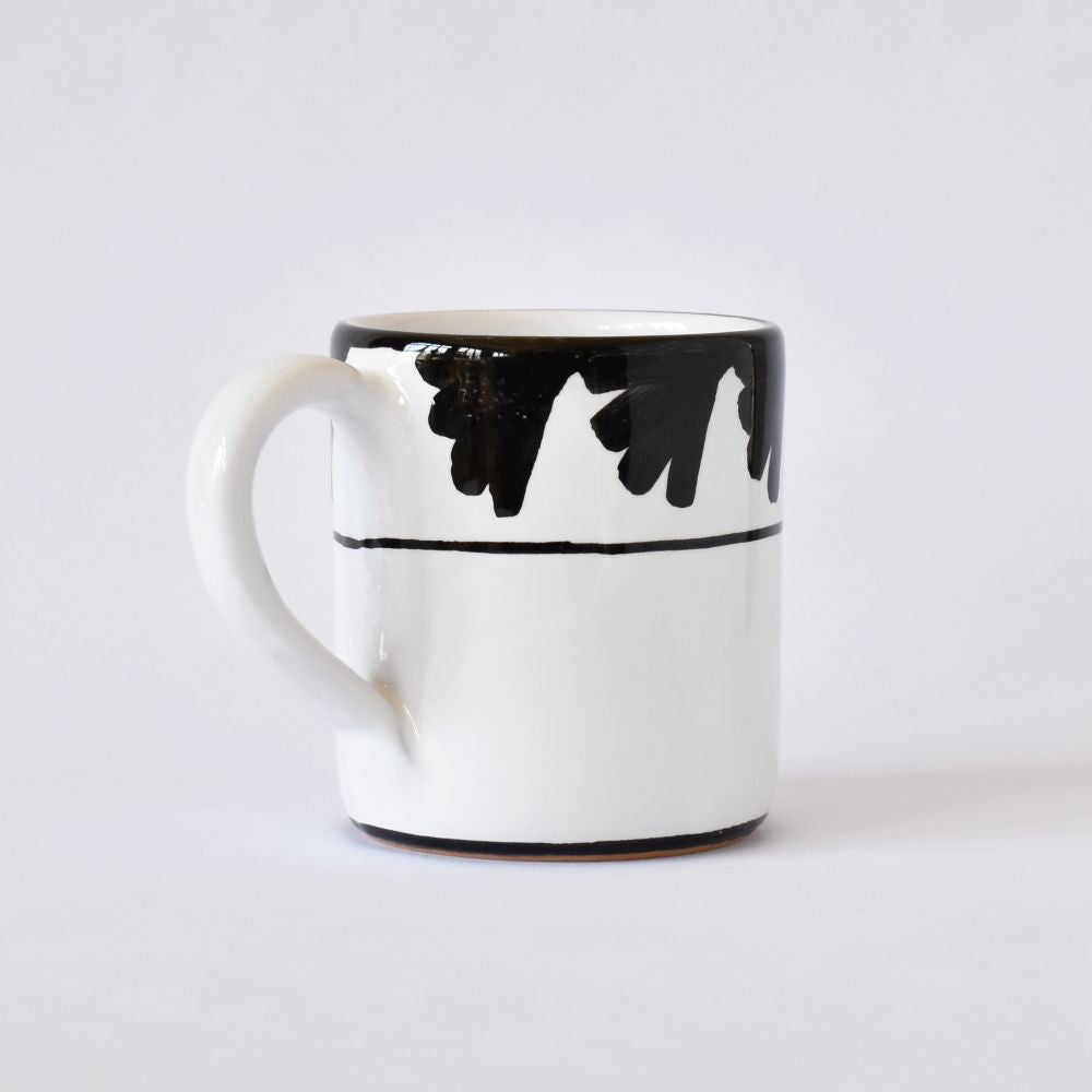 Tazza Semplice Piume Nera