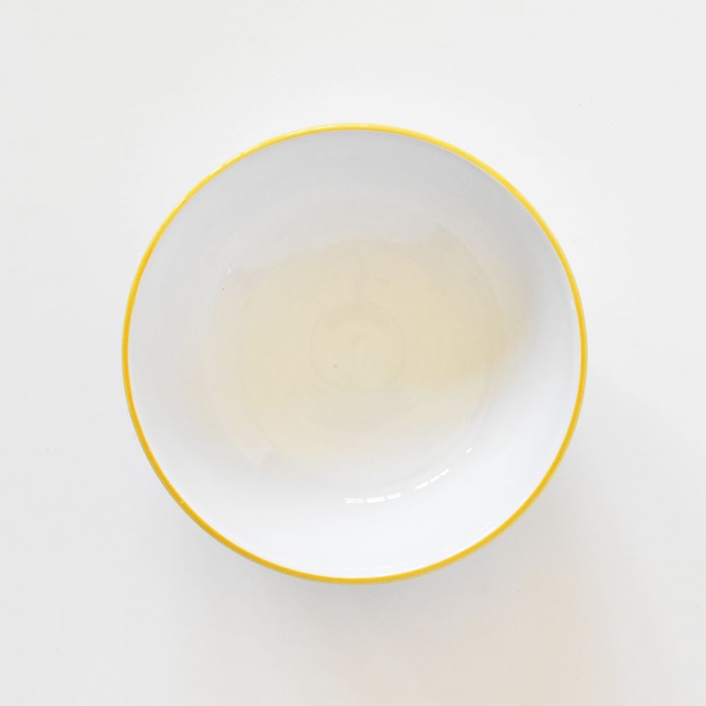 Semplice Piume Ciotola cereali gialla