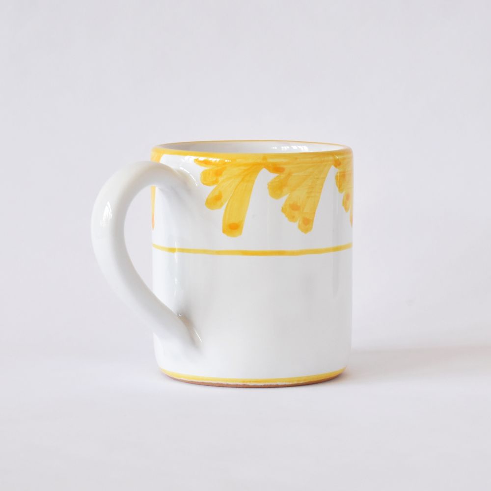 Tazza Semplice Piume Yellow
