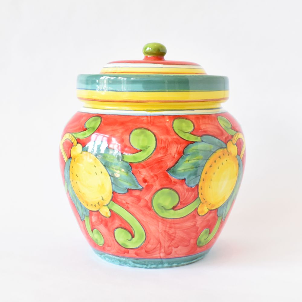 Barattolo per biscotti Pompei Red 22cm