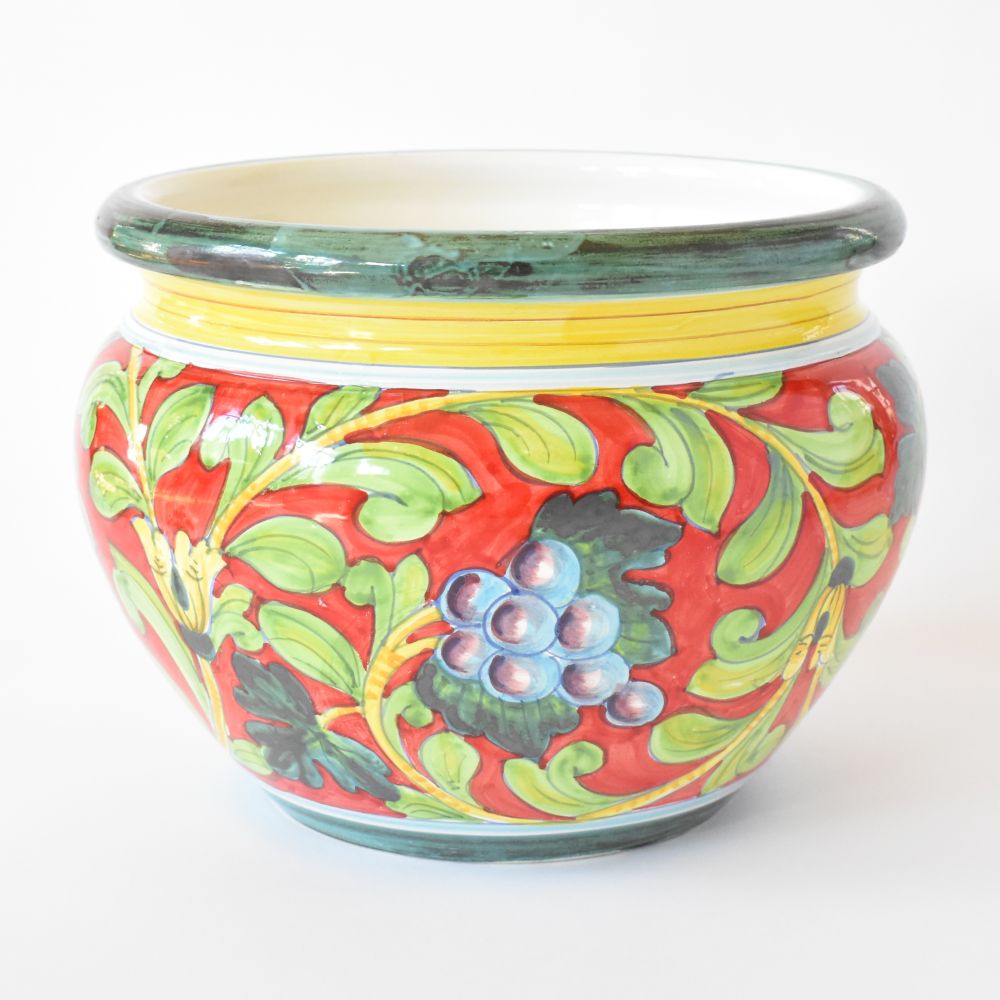 Vaso grande rosso Pompei 35cm