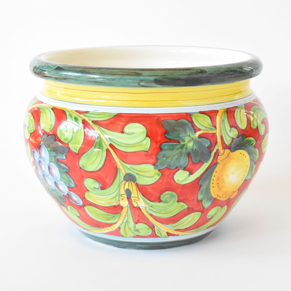Vaso grande rosso Pompei 35cm