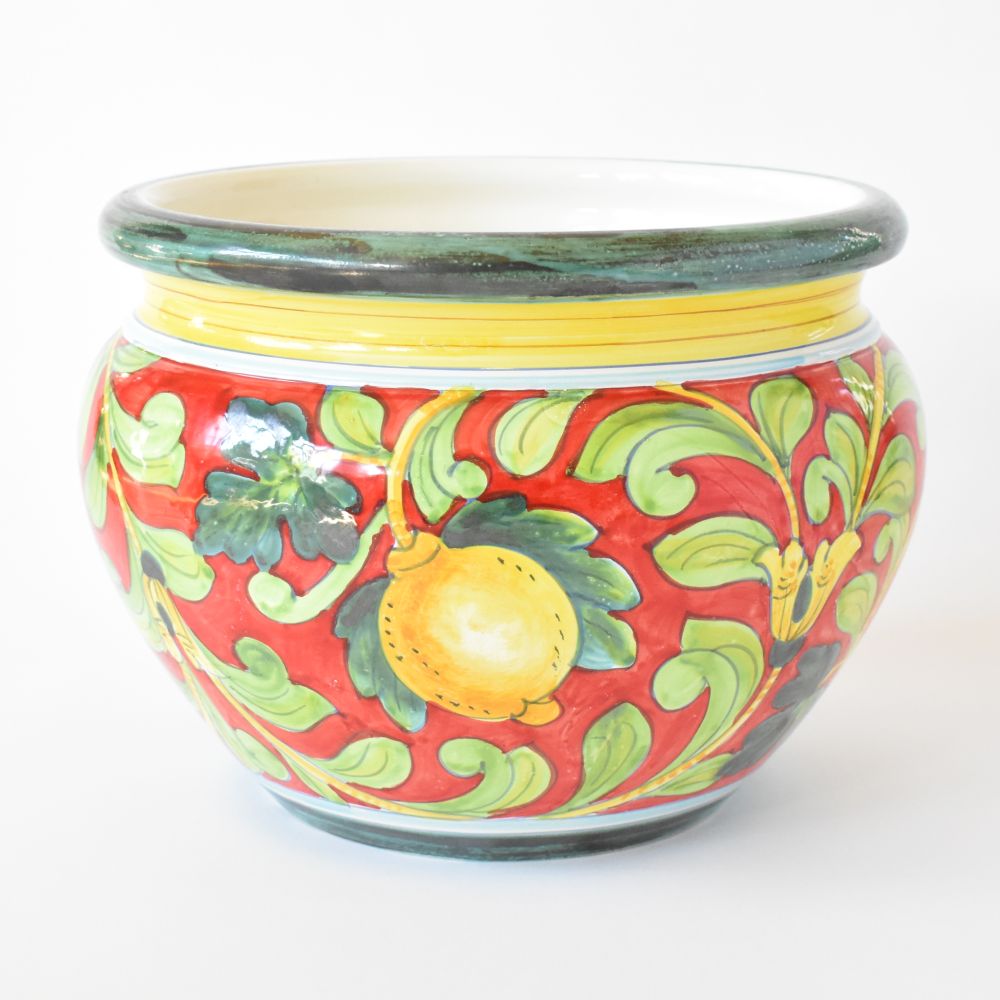 Vaso grande rosso Pompei 35cm