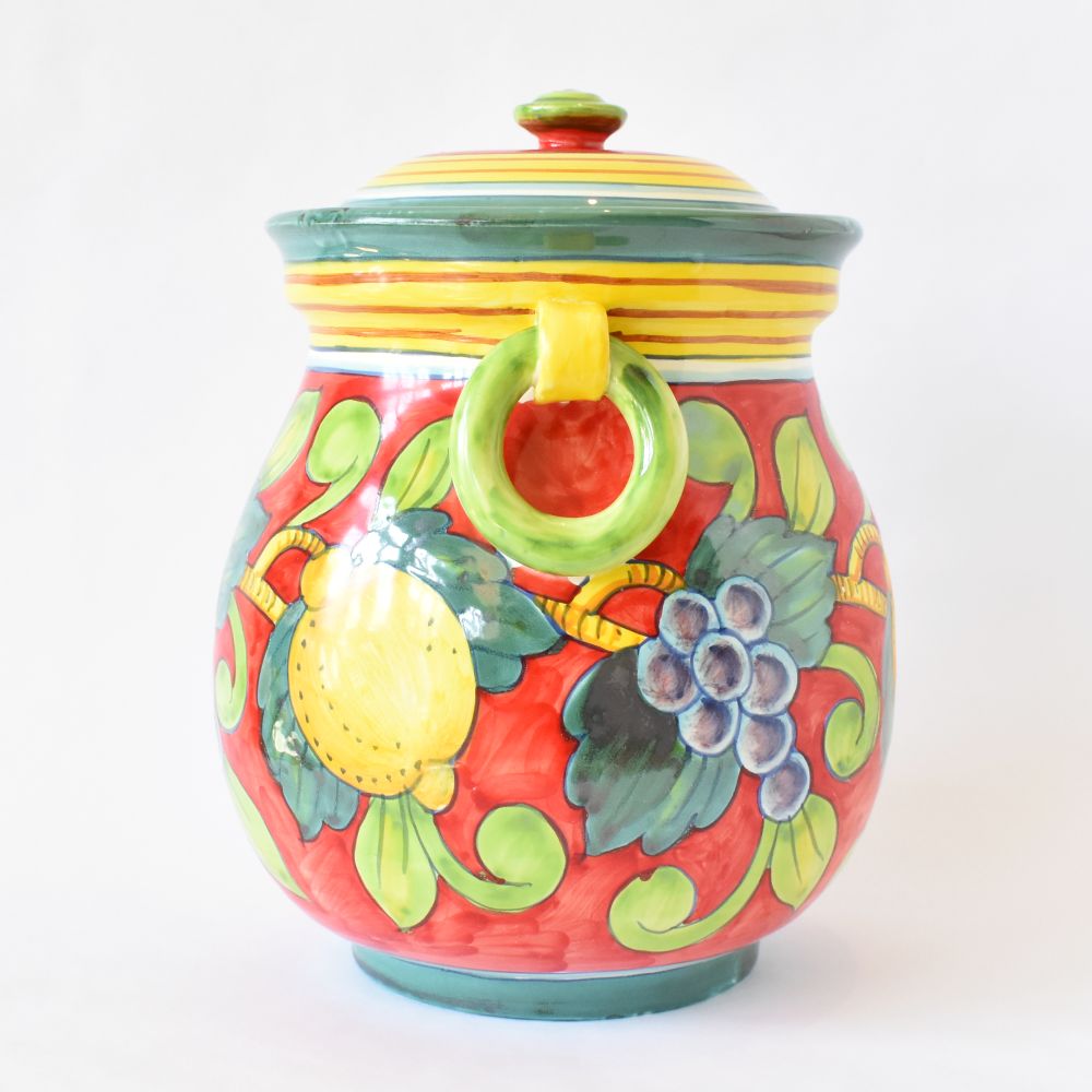 Vaso rosso Pompei 30cm