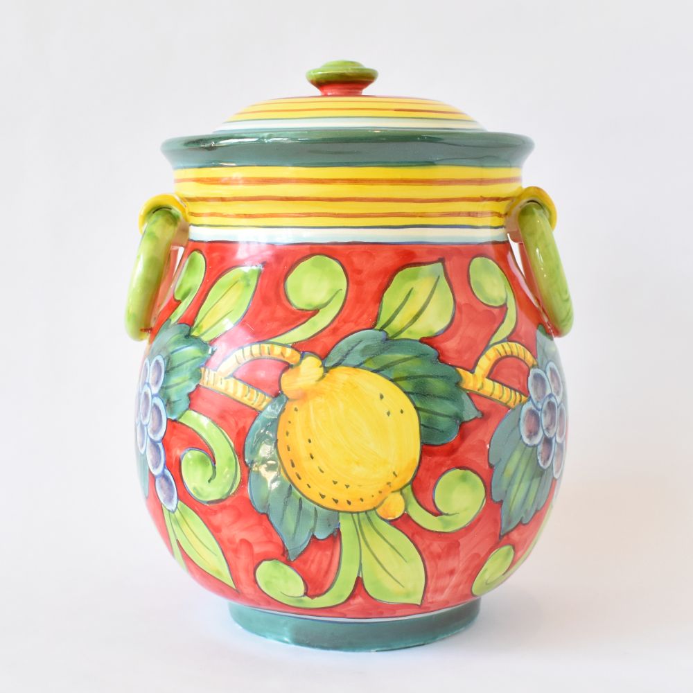 Vaso rosso Pompei 30cm