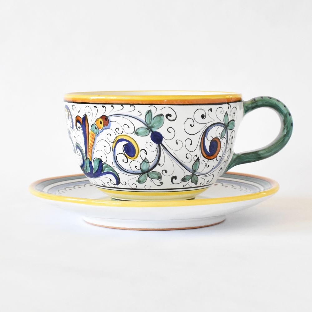 Tazza cappuccino con piattino Ricco Deruta