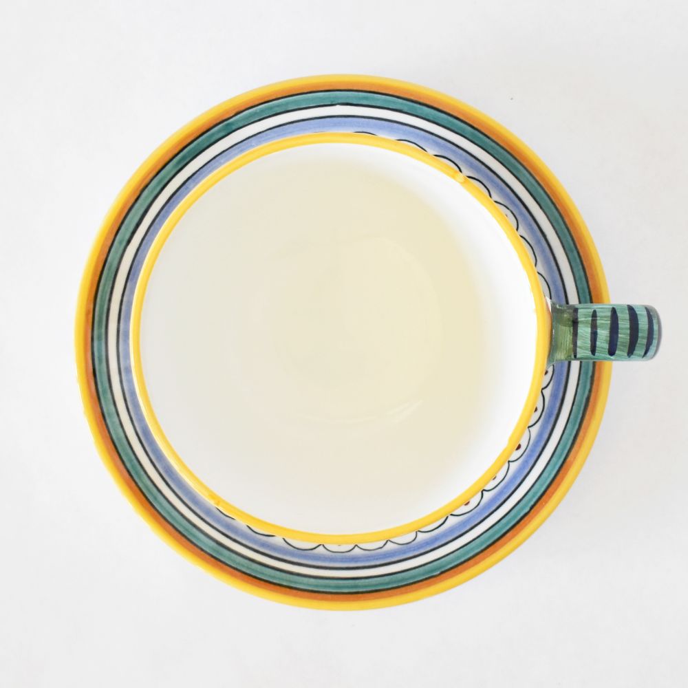 Tazza cappuccino con piattino Ricco Deruta