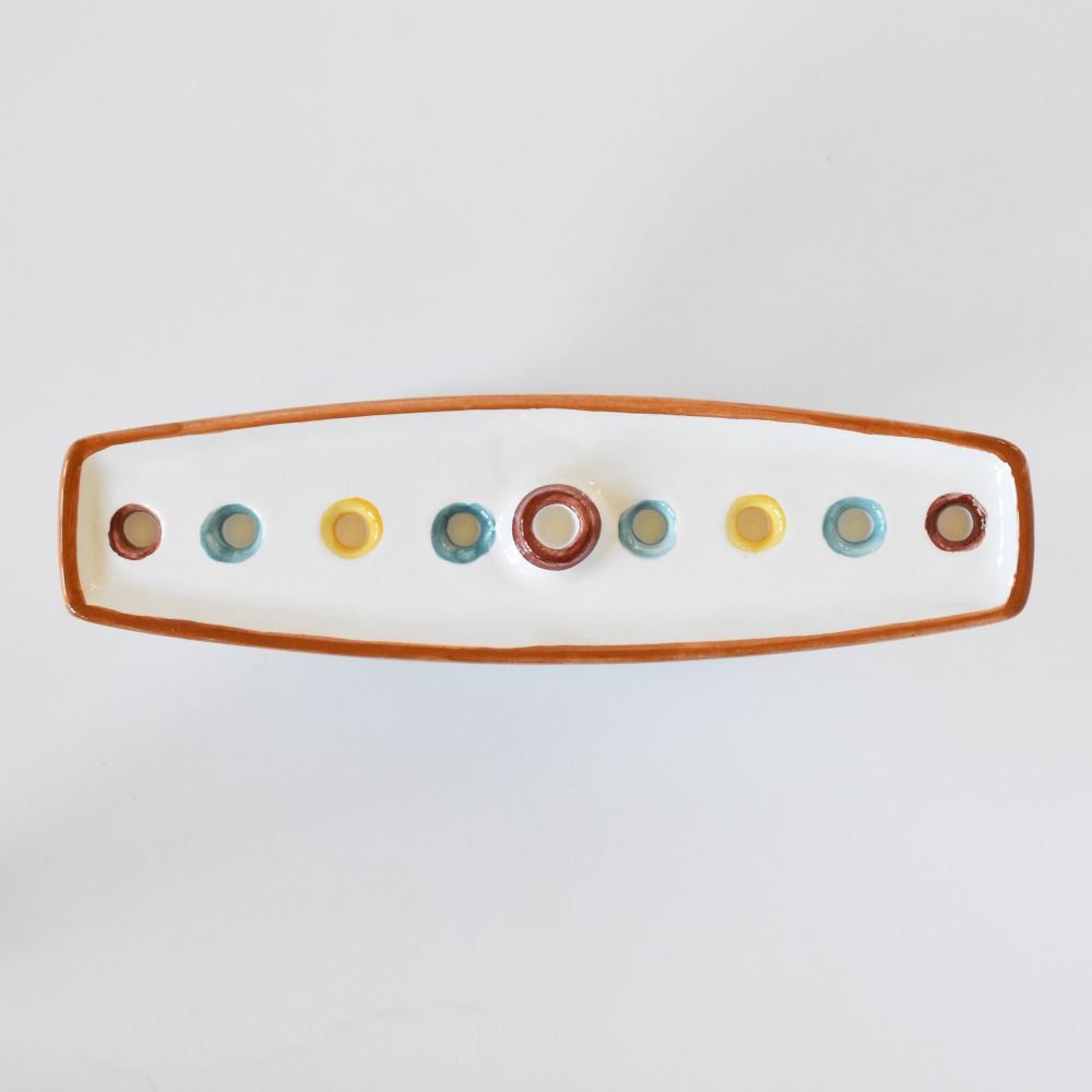 Ricco Deruta Hanukkah menorah