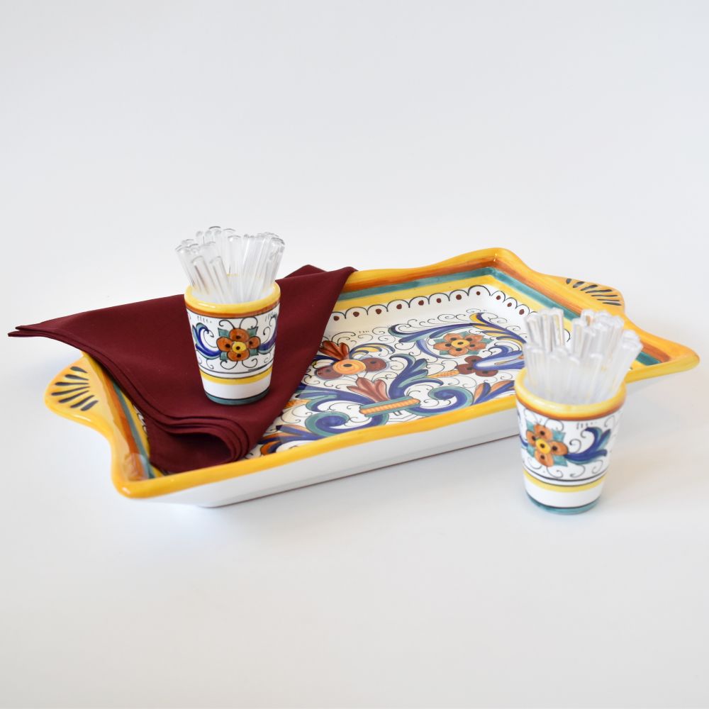 Bicchierini da liquore in ceramica Deruta Ricco - set da 2