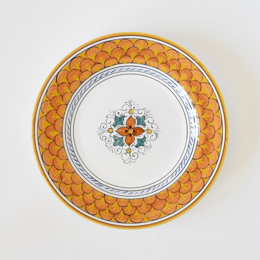 Piatto da insalata in terracotta Squame